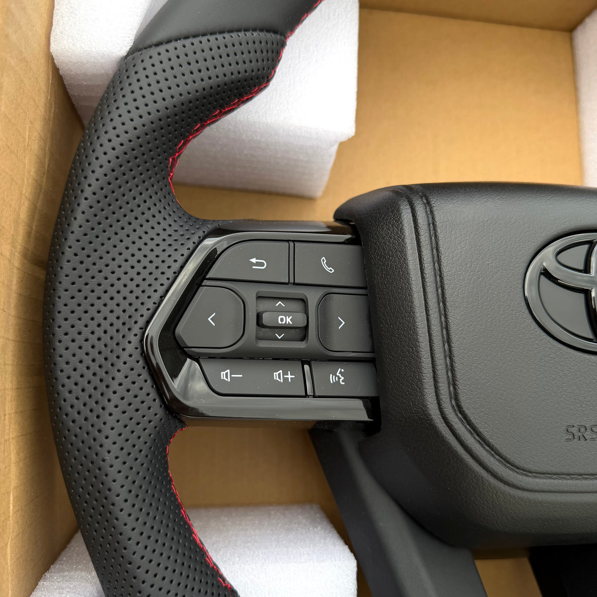 TOYOTA GR Style Steering Wheel- Black LEATHER