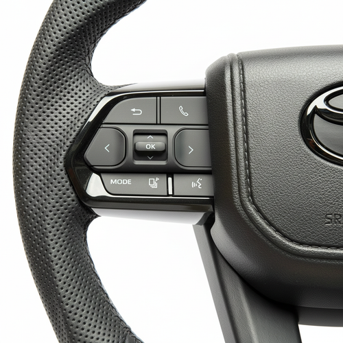 TOYOTA GR Style Steering Wheel- Black LEATHER
