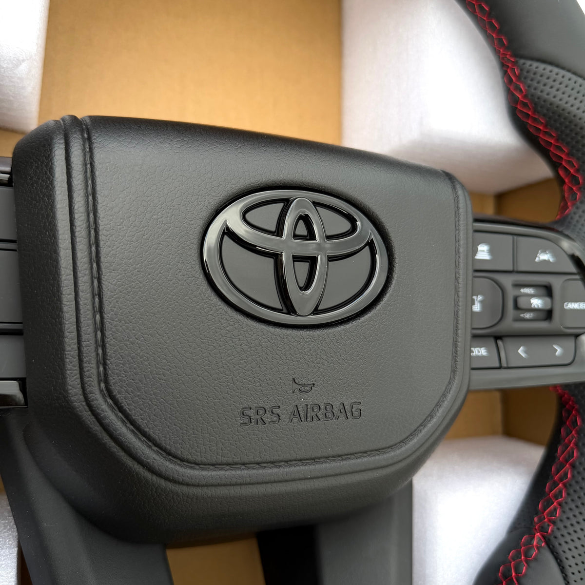 TOYOTA GR Style Steering Wheel- Black LEATHER